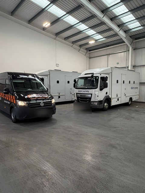 PFS Fleet Support Vehicle in the workshop